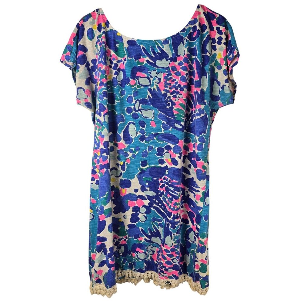 Lilly Pulitzer Tilla Dress‎ Hit the Spot M Beachy Resort Vacation Summer